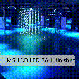 3d led pixel ball curtain