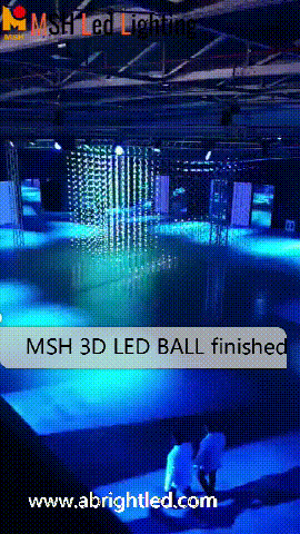 3d led pixel ball curtain